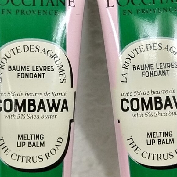 L'Occitane Limited Edition Combawa Melting Lip Balm 12 ML X 2 NEW - Picture 2 of 4